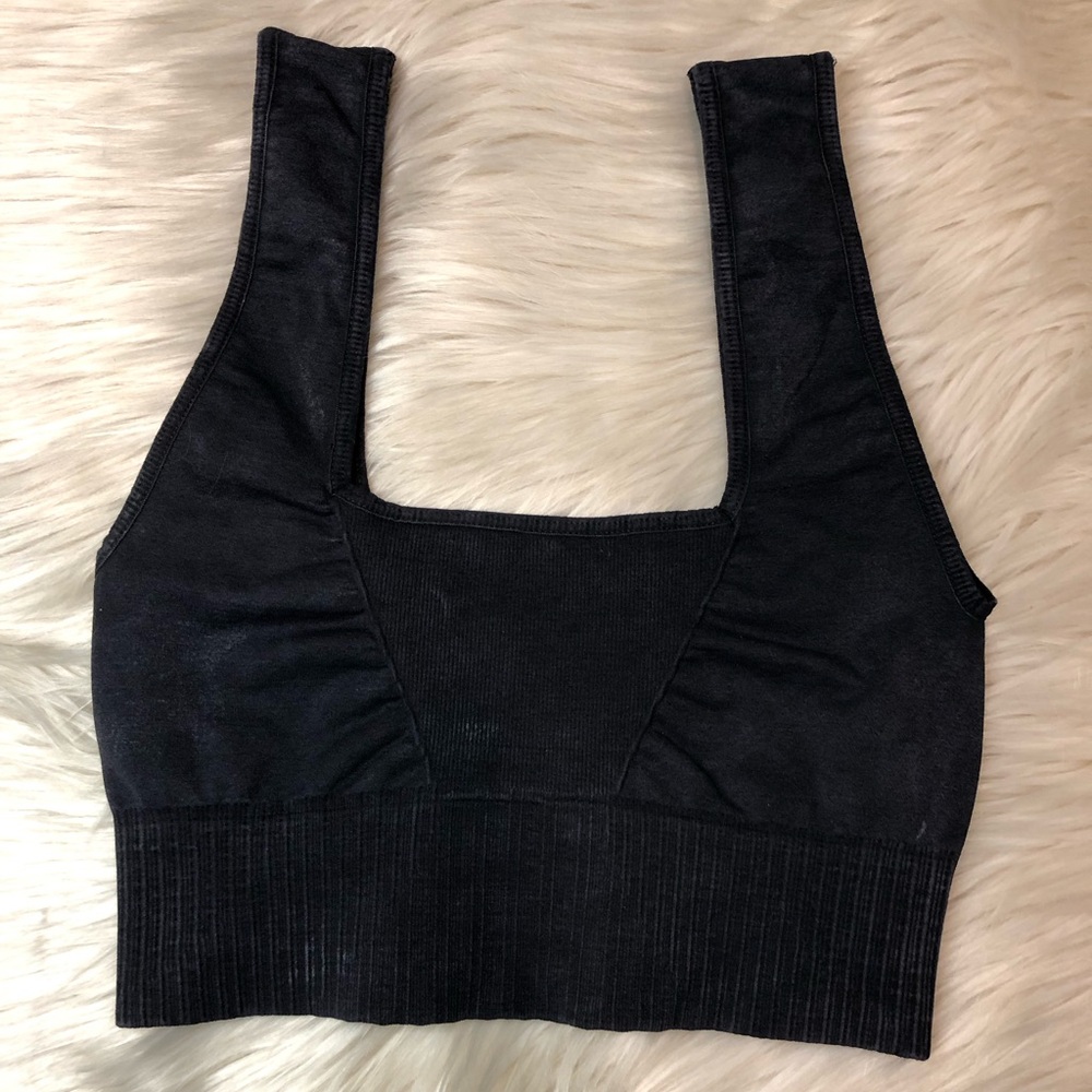 FREE PEOPLE Good Karma Square Neck Bra Crop Top XS/S - Picture 4 of 9